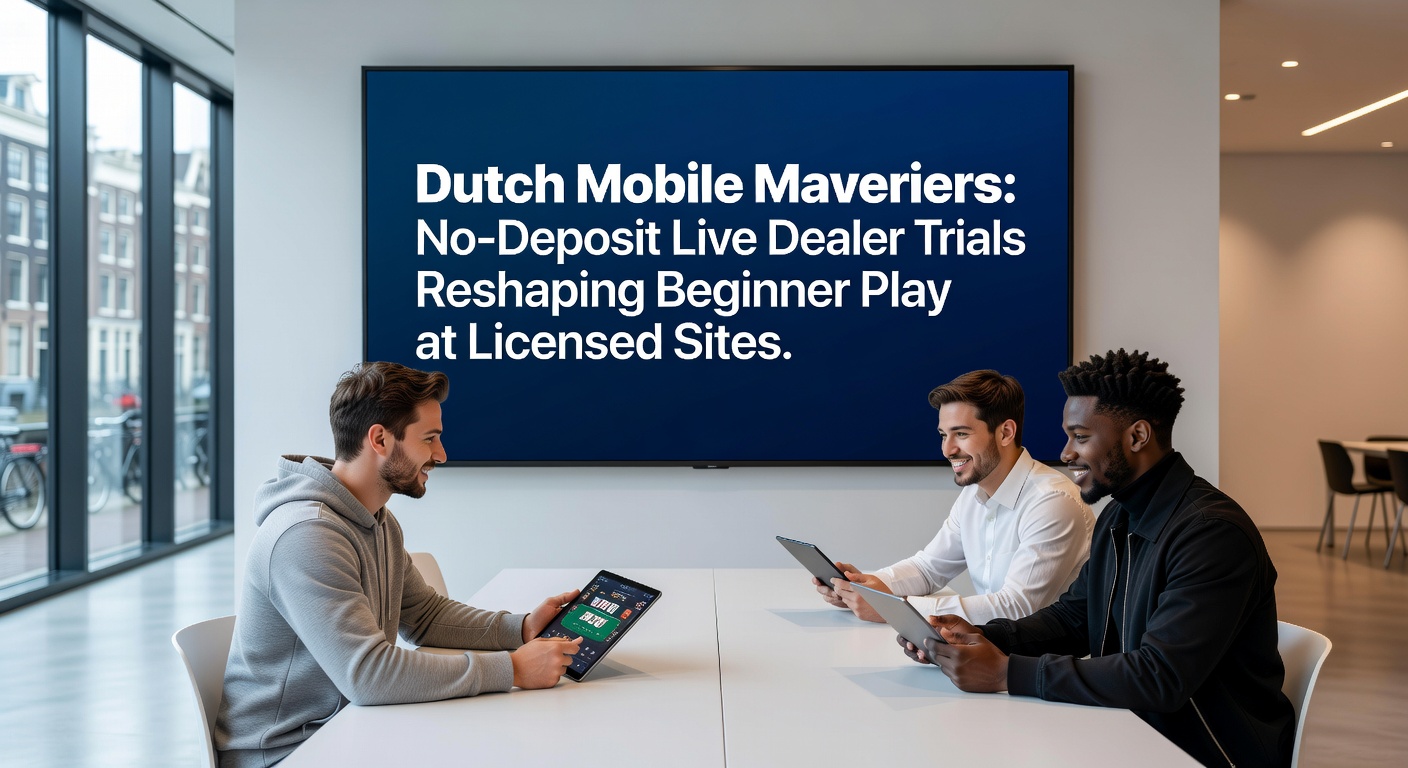 Grafiek met stijgende lijnen van beginner retentie en proefrondes op Nederlandse mobiele casino apps in 2026, inclusief live dealer icons