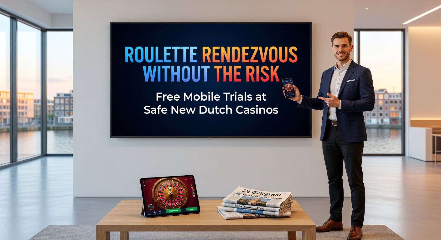 Smartphone met open roulette demo app van een nieuw Nederlands casino, chips op tafel en draaiend wiel in actie, KSA-keurmerk prominent