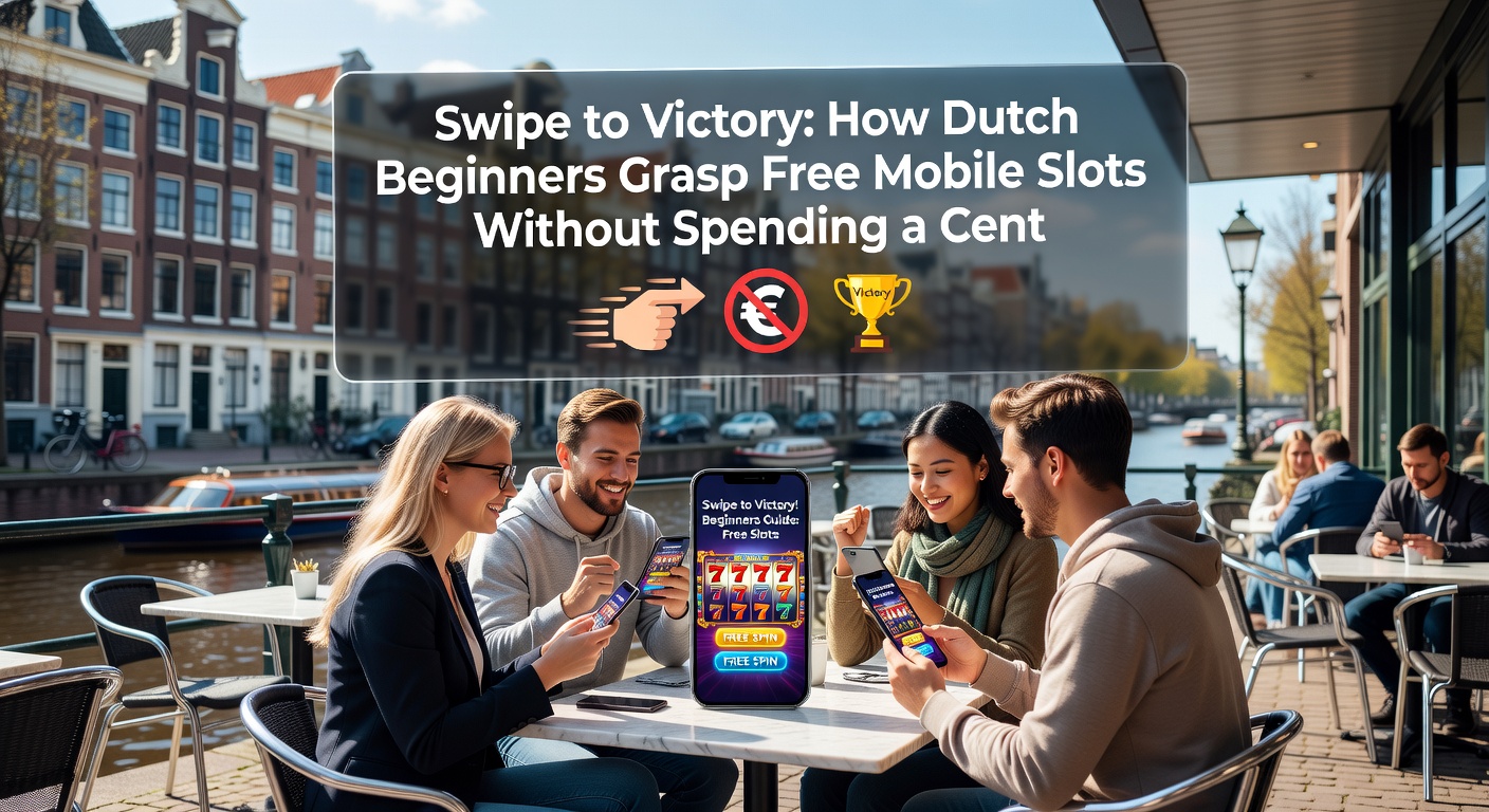 Close-up van vingers die swipen op een mobiel scherm met draaiende slotrollen, bonussen en Nederlandse interface in demo-modus