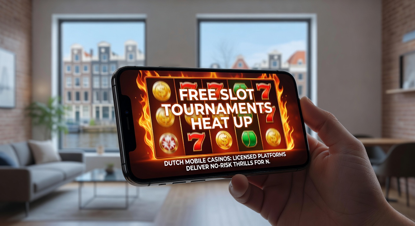 Mobiele interface van een slot toernooi met leaderboard, prijzen en Nederlandse spelers in actie op een smartphone