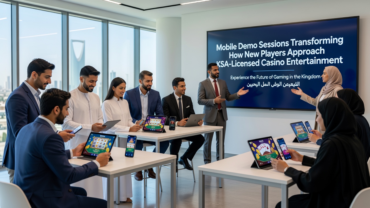 Gebruikers die mobiele demo-spellen testen op tablets en telefoons in een Nederlandse context