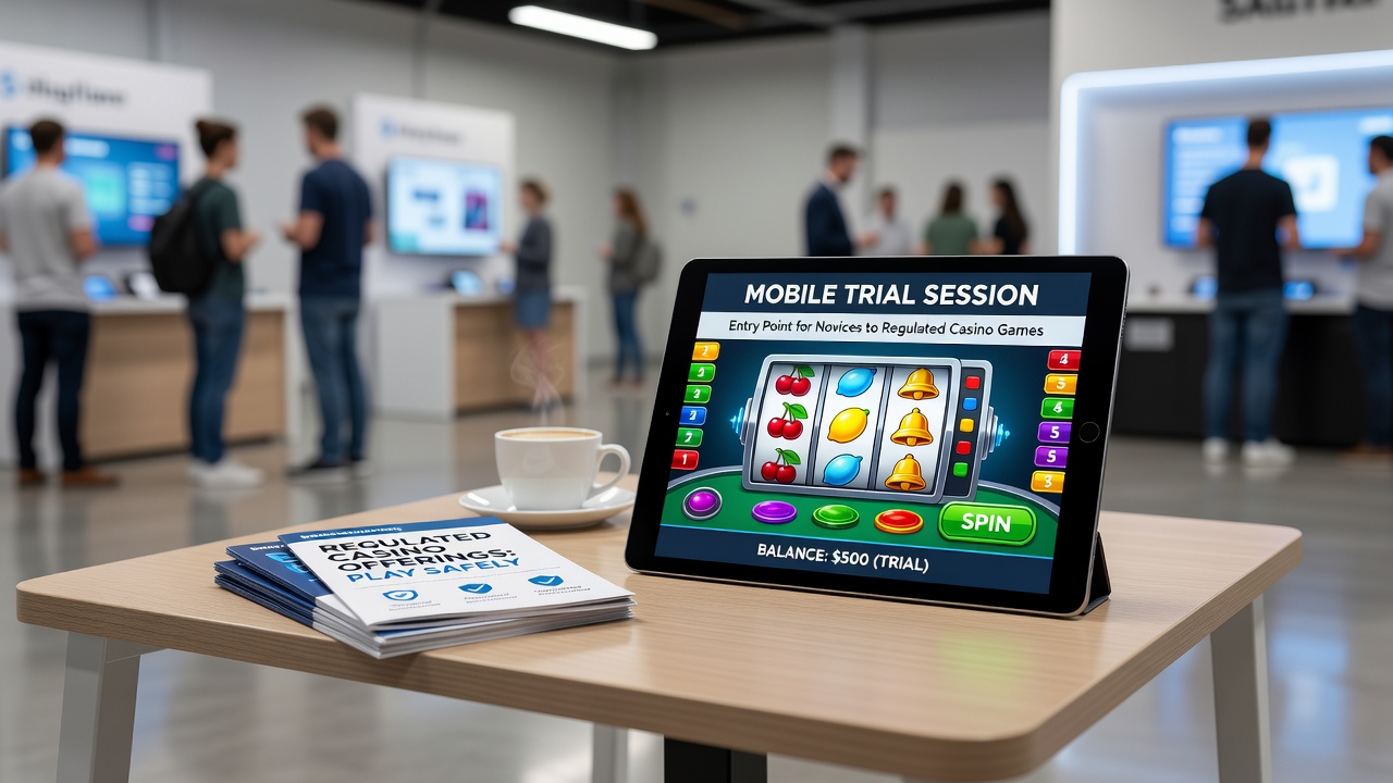 Detailopname van een smartphone scherm met een demo versie van punto banco en craps voor beginners in de Nederlandse gereguleerde markt