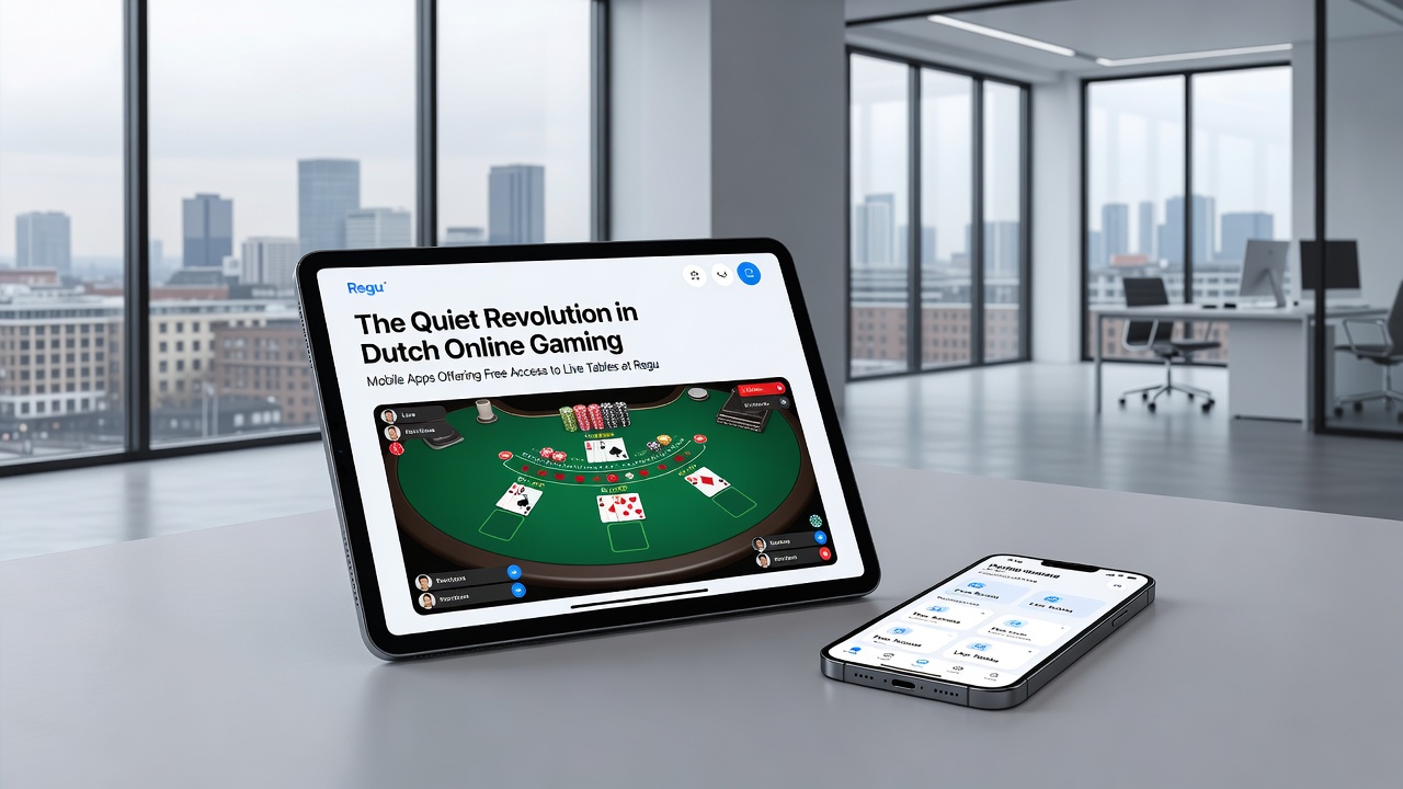 Speler die live casino app gebruikt op mobiele telefoon